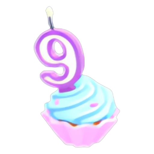 Капкейк на 9-й день рождения (9th Birthday Cupcake) в Адопт Ми