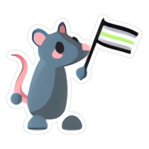 Agender Rat Sticker in Adopt Me