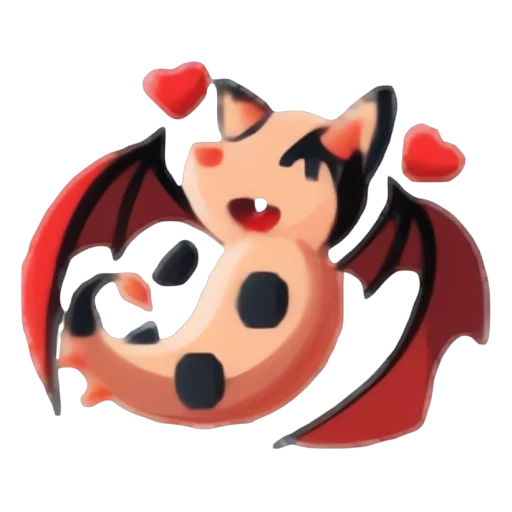 Bat Dragon Cuddle Animated Sticker in Adopt Me