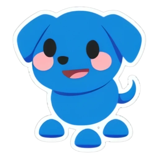 Blue Dog Sticker in Adopt Me