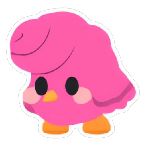 Наклейка «Сахарная цыпа» (Candyfloss Chick Sticker) в Адопт Ми