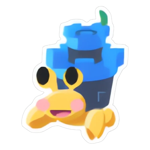 Наклейка «Замок краба-отшельника» (Castle Hermit Crab Sticker) в Адопт Ми