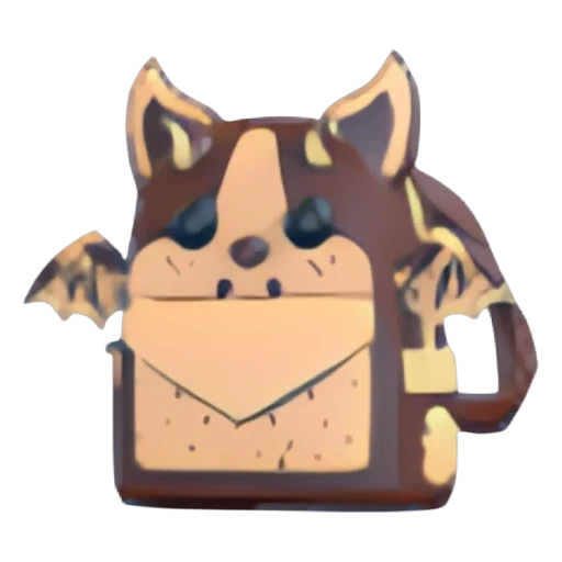 Шоколадный бет (Chocolate Chip Bat Dragon Backpack) в Адопт Ми
