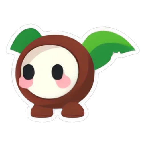 Наклейка «кокосовый друг» (Coconut Friend Sticker) в Адопт Ми
