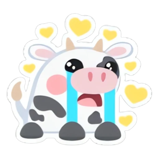 Cow Loves This Sticker in Adopt Me