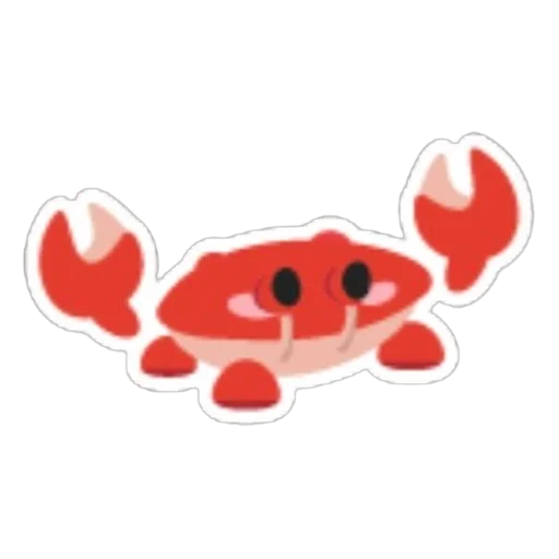 Наклейка с крабом (Crab Sticker) в Адопт Ми