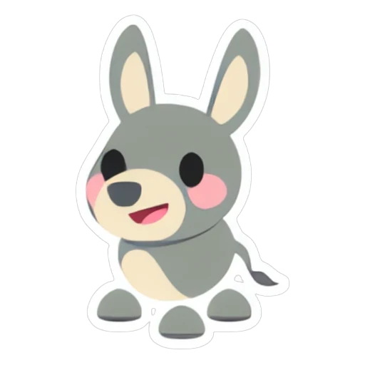 Donkey Sticker in Adopt Me