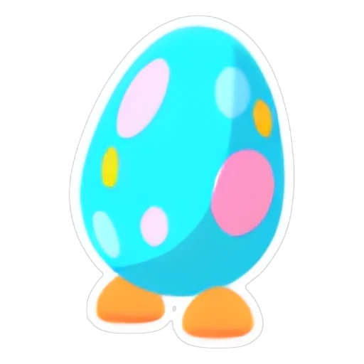 Наклейка с пунктирным яйцом (Dotted Eggy Sticker) в Адопт Ми