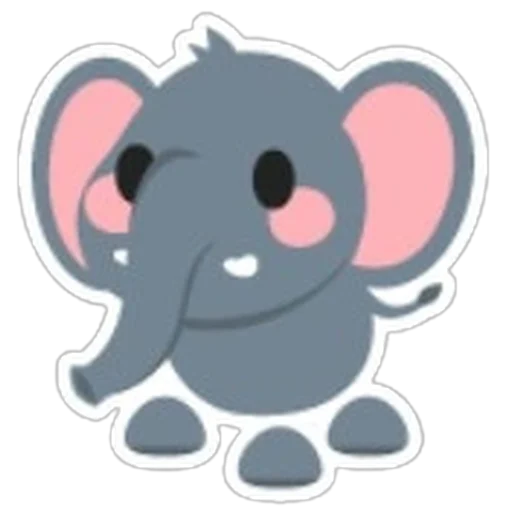 Стикер слона (Elephant Sticker) в Адопт Ми