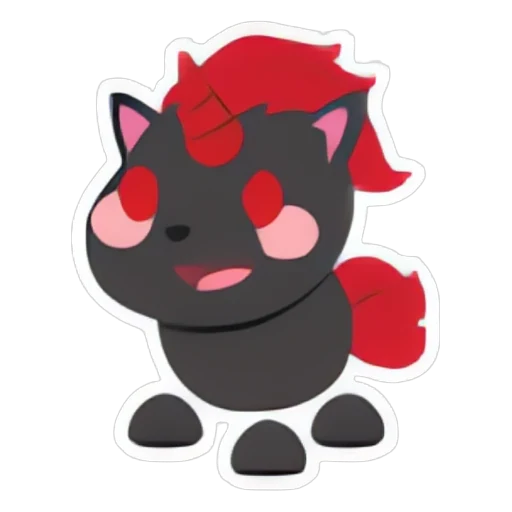 Evil Unicorn Sticker in Adopt Me