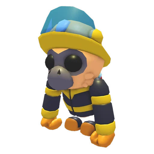Пожарный гиббон (Firefighter Gibbon) в Адопт Ми