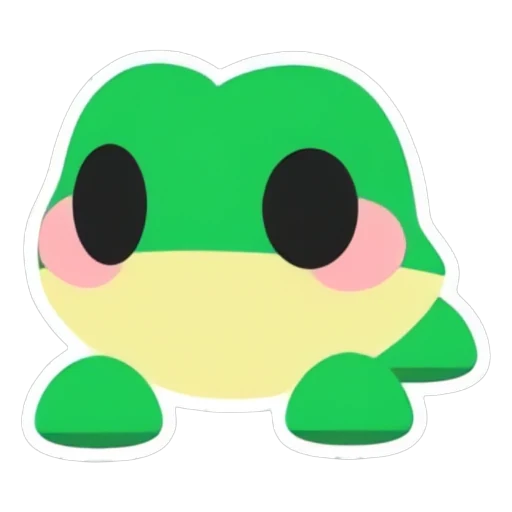 Наклейка лягушка (Frog Sticker) в Адопт Ми
