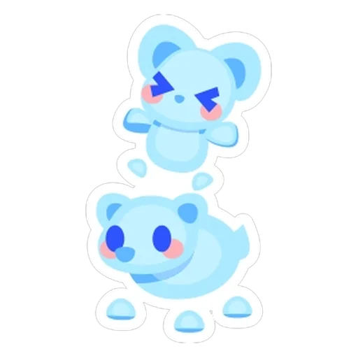 Frostbite Bear and Cub Animated Sticker in Adopt Me