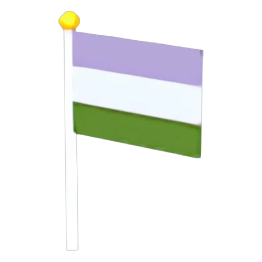 Гендерный гомосексуальный флаг (Gender Queer Flag) в Адопт Ми