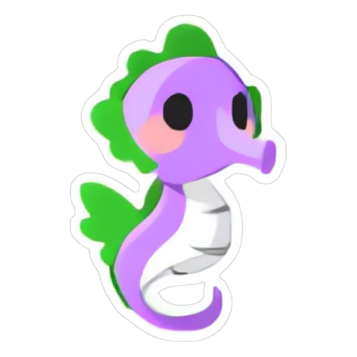 Genderqueer Seahorse Sticker in Adopt Me