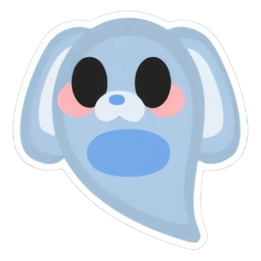 Наклейка «Призрачный кролик» (Ghost Bunny Sticker) в Адопт Ми
