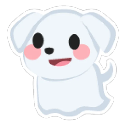 Стикер собаки-призрака (Ghost Dog Sticker) в Адопт Ми
