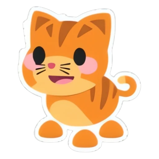 Ginger Cat Sticker in Adopt Me