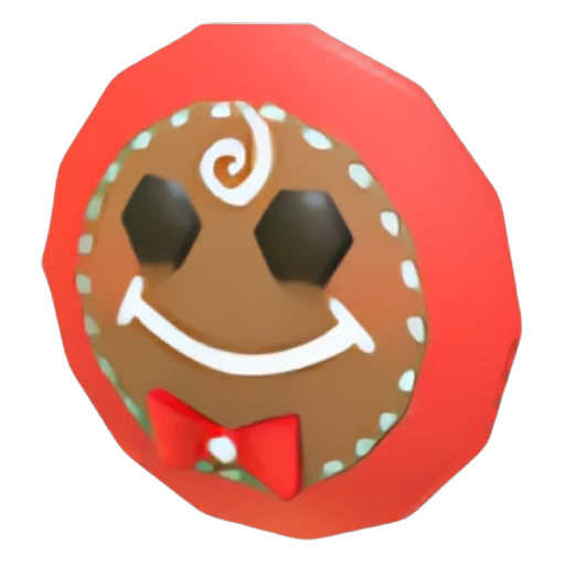 Gingerbread Face Flying Disc in Adopt Me