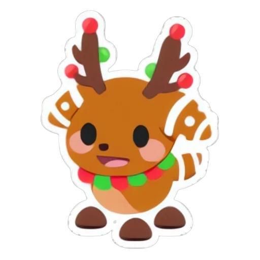 Gingerbread Reindeer Sticker in Adopt Me