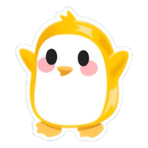 Золотой стикер пингвина (Gold Penguin Sticker) в Адопт Ми