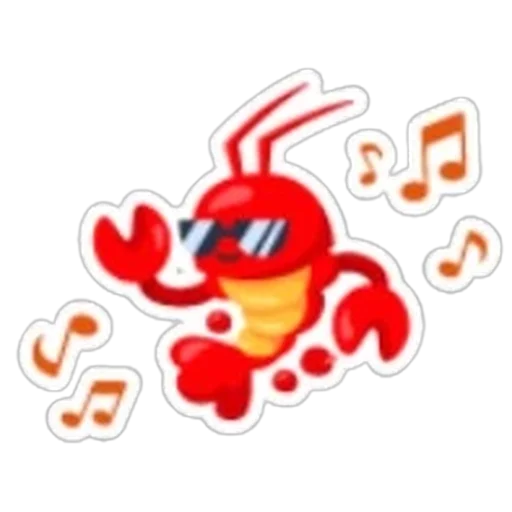 Наклейка «Отличный лобстер» (Groovy Lobster Sticker) в Адопт Ми