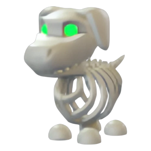 Halloween White Skeleton Dog in Adopt Me