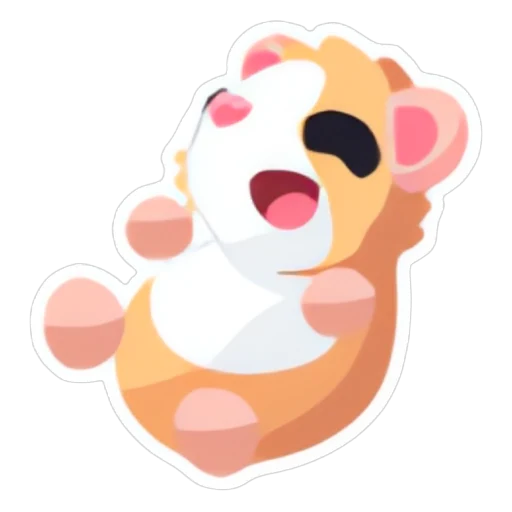 Happy Guinea Pig Sticker in Adopt Me