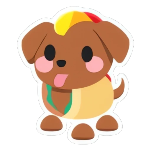 Hot Doggo Sticker in Adopt Me
