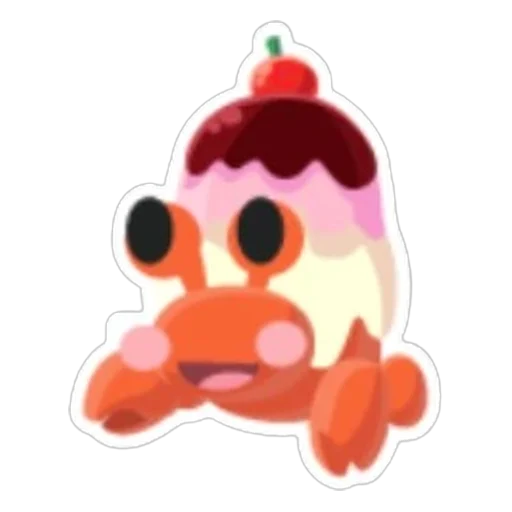 Ice Cream Hermit Crab Sticker in Adopt Me