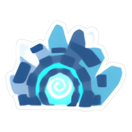 Наклейка портала ледяного измерения (Ice Dimension Portal Sticker) в Адопт Ми