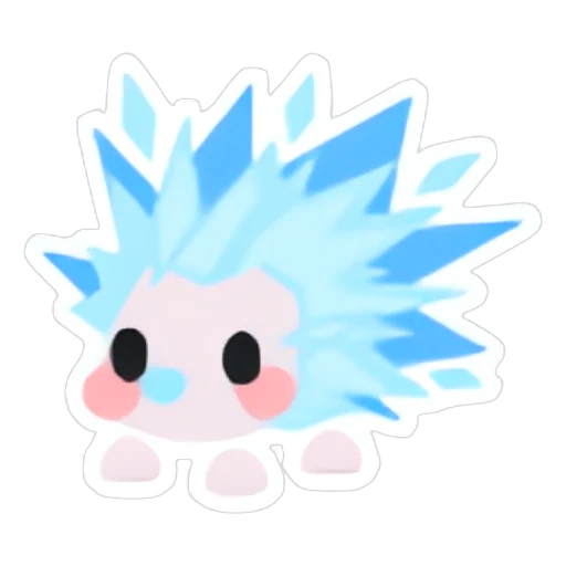 Icy Porcupine Sticker in Adopt Me