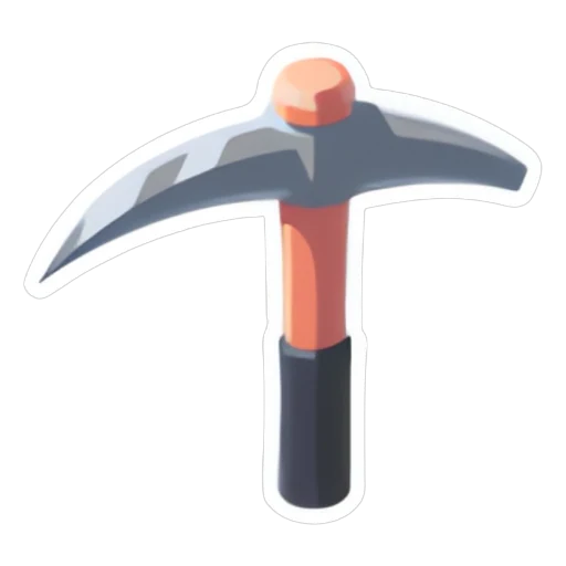 Iron Pickaxe Sticker in Adopt Me