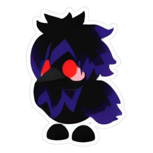 Наклейка кейдж ворона (Kage Crow Sticker) в Адопт Ми