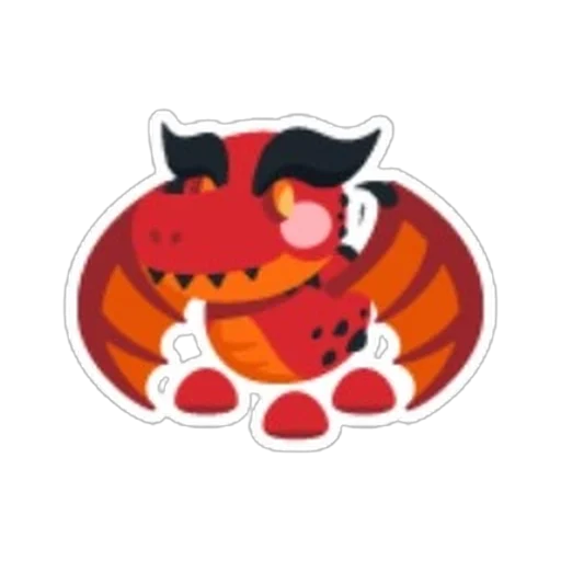 Стикер лавового дракона (Lava Dragon Sticker) в Адопт Ми