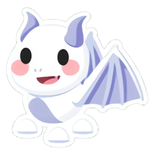 Стикер лавандового дракона (Lavender Dragon Sticker) в Адопт Ми