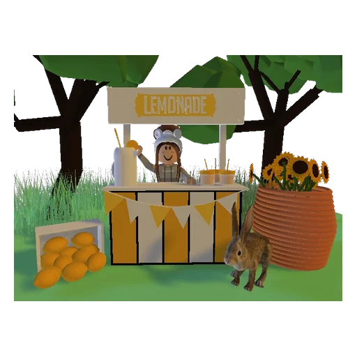 Стенд с лимонадом (Lemonade Stand) в Адопт Ми