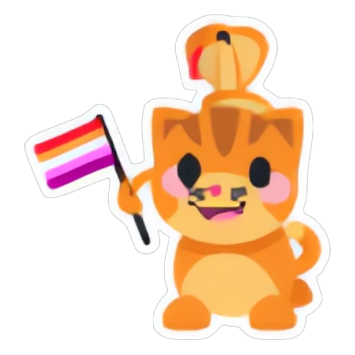 Lesbian Cat-Snake Alliance Sticker in Adopt Me