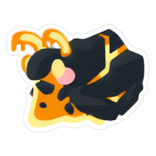 Наклейка с магмовой улиткой (Magma Snail Sticker) в Адопт Ми