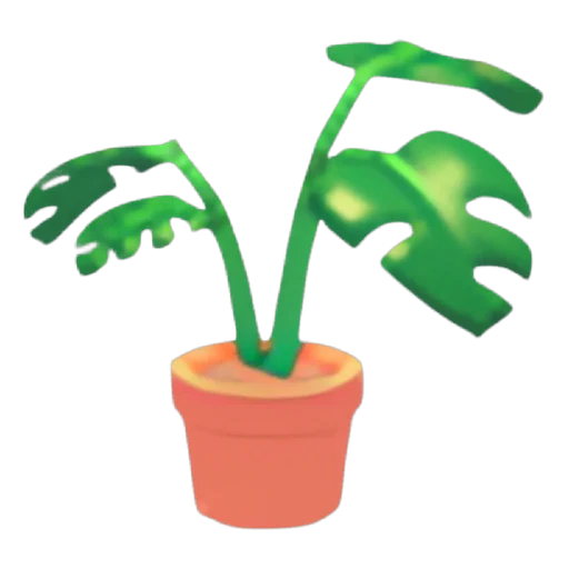 Горшок для растения монстера (Monstera Plant Pot) в Адопт Ми