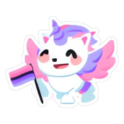 Наклейка «Омнисекс Пегас» (Omnisex Pegasus Sticker) в Адопт Ми