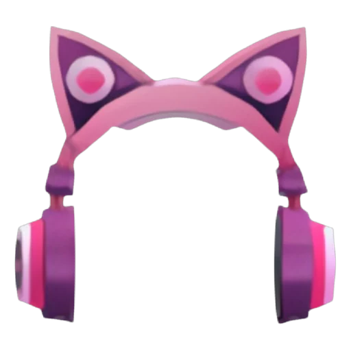 Pink Cat Ear Headphones in Adopt Me