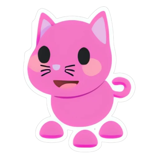 Pink Cat Sticker in Adopt Me