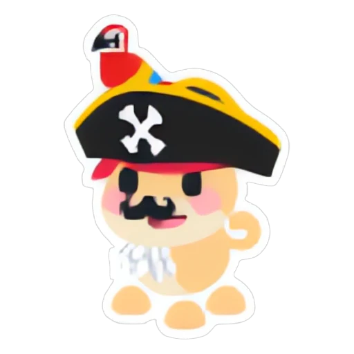 Pirate Dog Sticker in Adopt Me