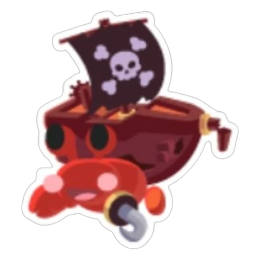 Pirate Hermit Crab Sticker in Adopt Me