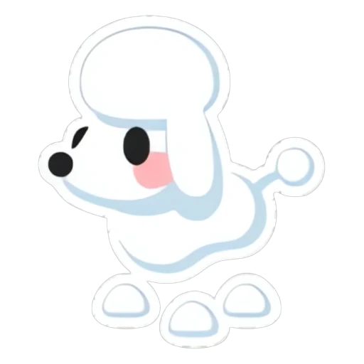 Poodle Sticker in Adopt Me