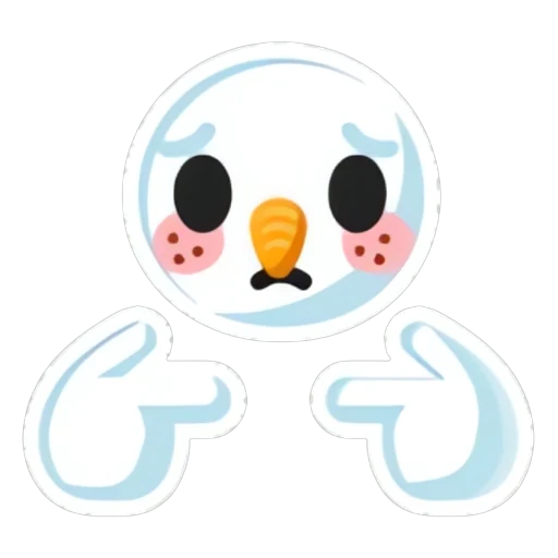 Pretty Please Snowball Sticker in Adopt Me