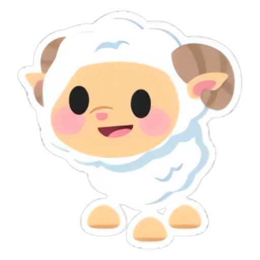 Стикер барана (Ram Sticker) в Адопт Ми