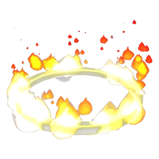 Метательный диск «Огненное кольцо» (Ring of Fire Throwing Disc) в Адопт Ми