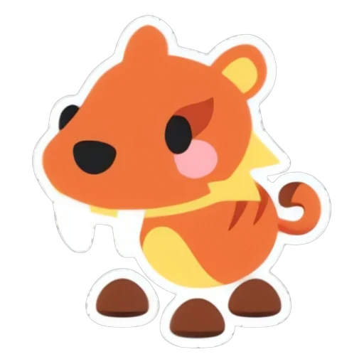 Стикер саблезубый (Sabertooth Sticker) в Адопт Ми